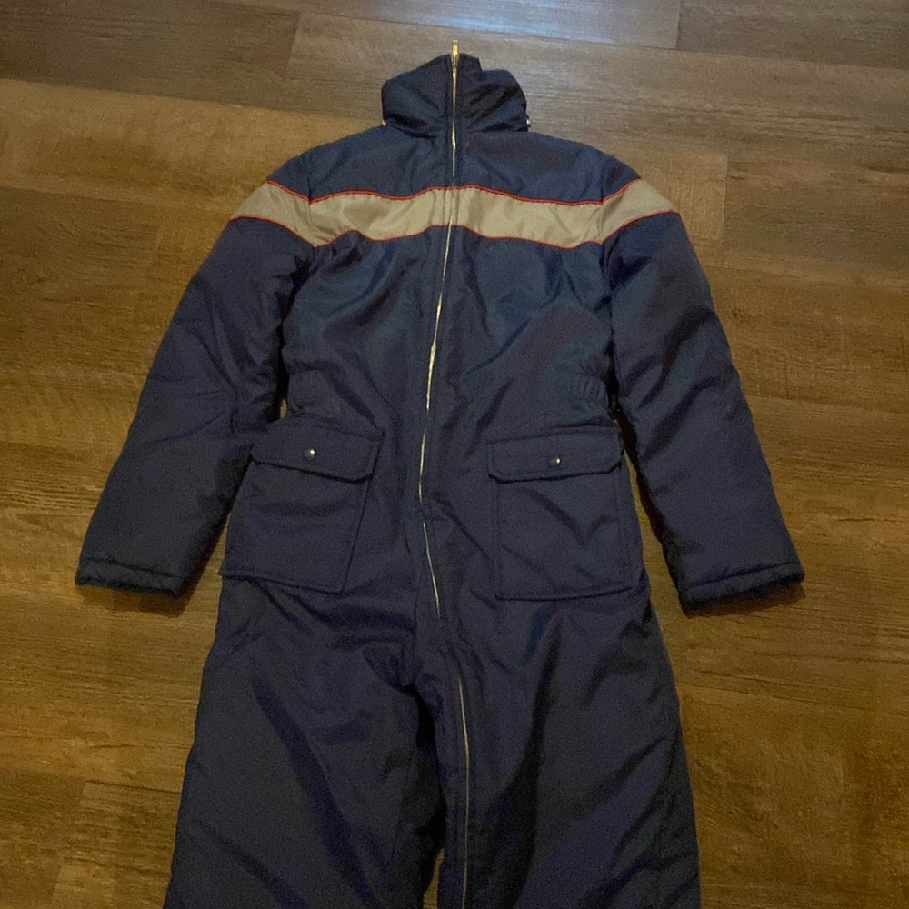 Vintage  NWOT Sears Boyz  blue insulated racing stripe  snow